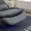 270 Swivel Glider Recliner Chair, Power Recliner Rocking Chair, USB Port Charge For Nursery Chair With Atmosphere Lamp For Living Room Bedroom Apartment - Dark Gray - Image 13
