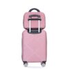 2 Piece Luggage Sets Lightweight Suitcase, Spinner Wheels, (20/14) - Pink - Image 5