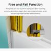 Frameless Shower Doors For Bathtub, 1 / 4" SGCC Tempered Glass - Brushed Gold - Image 5