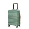 20" Carry On Luggage Lightweight Suitcase Tsa Lock USB Port Luggage Wheel Lock Artificial Leather Top Handle Spinner Wheels - Green - Image 12