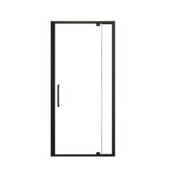 Scalable - Shower Door With 1 / 4" Clear Tempered Glass And Aluminium Alloy Frame - Matte Black