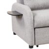 3 In 1 Pull Out Sofa Sleeper With Wing Table And USB Charge - Gray - Image 22