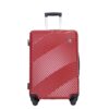3 Piece Luggage Sets Lightweight Suitcase With Two Hooks, Spinner Wheels, (20/24/28) - Red - Image 10