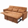 2 In 1 Sofa 3 Seater Sofa With Sofa Bed And Reversible Recliner - Orange - Image 22