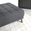 Addison - Square Upholstered Ottoman - Dark Gray - Image 3
