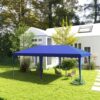 Outsunny - 10' x 19.2' Pop Up Canopy Tent, Heavy Duty Tent For Parties, Outdoor Instant Gazebo Sun Shade Shelter With Carry Bag For Catering, Events, Wedding, Backyard Bbq - Blue - Image 8