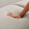 Larisa - Mid-Century Modern Linen Sofa - Cream - Image 5