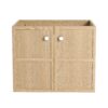 Modern Wall Mounted 24" Bathroom Vanity With 2 Soft Closing Doors, Excluding Sink - Oak - Image 13