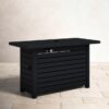 Propane / Gas Outdoor Fire Pit Table With Lid - Black - Image 3