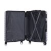 3 Piece Travel Lightweight Suitcase With Wheels, Password Lock, Business And Travel Carry On Luggage (20" / 24" / 28") - Silver Gray - Image 11