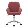 Adjustable Office Chair Ergonomic Swivel Chair - Rose Red - Image 10