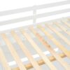 Full Size Loft Bed With Desk, Wardrobes, 4 Drawers And 4 Shelves - White - Image 16