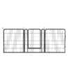 108.27" 16 Panels Heavy Duty Metal Playpen With Door, Dog Fence Pet Exercise Pen For Outdoor - Black - Image 17