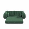 Human Dog Bed, Lazy Sofa Couch, Multifunctional Foldable Sofa Bed, 3 In 1 Teddy Fabric Sleeper Sofa Bed For Living Room Guest Bed, Playroom - Green - Image 23