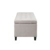 Elegant Design Tufted Top Soft Close Storage Bench Upholstered - Natural - Image 5