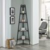 Modern Industrial Corner Bookshelf - Gray Wash - Image 6