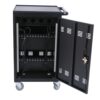 Mobile Charging Cart And Cabinet For Tablets Laptops 32-Device - Matt Black - Image 15