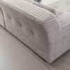 Modern 2291-G Sofa, Comfortable Cloud Sofa, Soft Plush Corduroy Interior With Square Armrests, Living Room Or Bedroom - Gray - Image 12