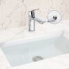 Single Handle Lavatory Basin Sink Faucet Brass Bathroom Faucet With Hot And Cold Water Control - Chrome - Image 6