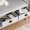 Modern 3 In 1 Hallway Hall Tree With Storage Drawers, Coat Rack, Shoe Rack Bench, And Cushion - Gray - Image 8