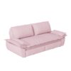 Queen Pull Out Sofa Bed, 3 In 1 Convertible Sleeper Sofa Multifunctional Velvet Loveseat Bed - Pink - Image 11