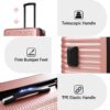 Luggage Sets 3 Piece Hardshell Suitcases With Wheels, Lightweight Expandable Travel Luggage With Tsa Lock, Carry-On, Checked Luggage (20" 24" 28") - Rose Gold - Image 15
