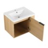 Modern 24" Bathroom Vanity Sink Combo With Spacious Storage And Construction - Oak - Image 13