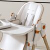 Adjustable Baby High Chair 0 - 6 Years, Portable Infant Feeding Seat With Safety Belt, Silent Lockable Wheels - White - Image 7