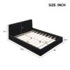 Queen Size Upholstered Platform Bed - Black - Image 3