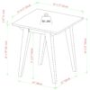 Japandi - Minimal Solid Wood Side Table - English Oak - Image 6