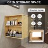 Modern Bathroom Vanity, Cabinet Set Without Sink - Oak - Image 6