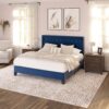 Luma - King Upholstered Bed - Blue - Image 5