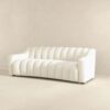 Marcus - Luxury Tight Back Boucle Couch - Cream / Creamy White / Ivory - Image 3