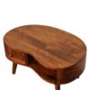 Mini Chesnut Wave Coffee Table - Chestnut - Image 6