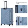 3 Piece Luggage Sets, Lightweight Suitcase With Two Hooks, Spinner Wheels, Tsa Lock, (20/24/28) - Blue - Image 21