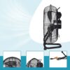3 Speed High Velocity Industrial Heavy Duty Metal Floor, Fan With Tilting Head For Outdoor / Indoor Use - Black - Image 5