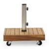Ralph - Square Umbrella Base - Teak - Image 2