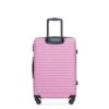 3 Piece Luggage Sets Lightweight Suitcase With Two Hooks, Spinner Wheels, Tsa Lock, (20/24/28) - Pink - Image 10
