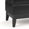 Oregon - Storage Ottoman Bench With Tray - Distressed Black - Image 6