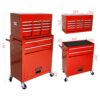 High Capacity Rolling Tool Chest With Wheels And Drawers, 8 Drawer Tool Storage Cabinet - Red - Image 6