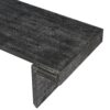 American Vintage Industrial Coffee Table, Premium Reclaimed Wood Texture, Double Tier Structure - Antique Black - Image 12