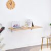 Laundry Room Folding Table, Wall Mounted Folding Table For Small Spaces, Fold Down Desk, Workbench, Addition To Garage & Shed - Burly Wood - Image 2