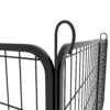 53.94" 6 Panels Heavy Duty Metal Playpen With Door, Dog Fence Pet Exercise Pen For Outdoor, Indoor - Black - Image 11