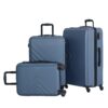 3 Piece Luggage Sets, Lightweight Suitcase With Two Hooks, Spinner Wheels, Tsa Lock, (20/24/28) - Blue - Image 22
