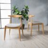 Candescent - Dining Chair With Curved Back And Wood Frame (Set of 2) - Beige - Image 3