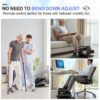 Under Desk Elliptical Machine, Quiet & Portable Electric Seated Pedal Exerciser With Remote Control & Adjustable Speeds - Black - Image 7