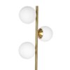 Brilliance - Modern Floor Lamp, Opal Shades And Round Base - Clear / Gold - Image 3