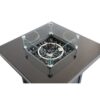Powdercoated Fire Pit With Top - Black - Image 6