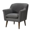 Shelby - Woven Fabric Oversized Armchair - Gray - Image 5