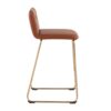 Casper - Fixed Height Contemporary Counter Stool (Set of 2) - Gold / Camel - Image 3